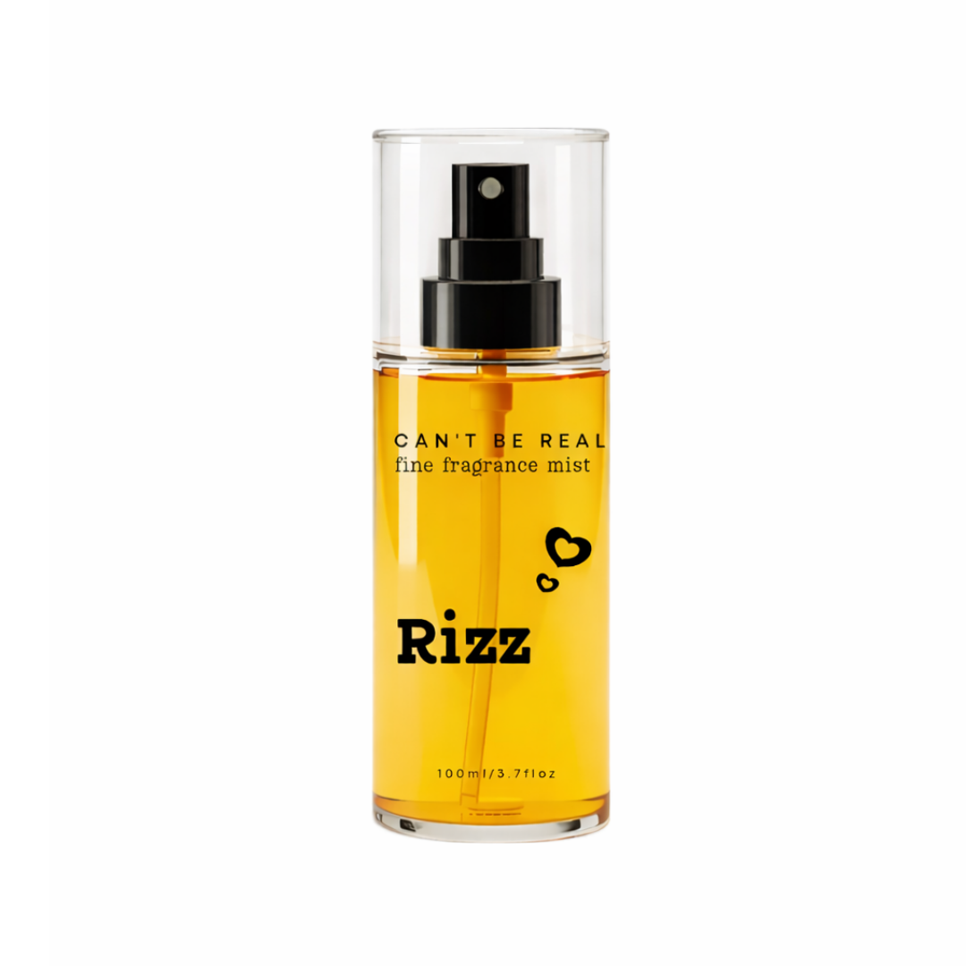 Rizz Fragrance Mist body splash bottle by CAN'T BE REAL