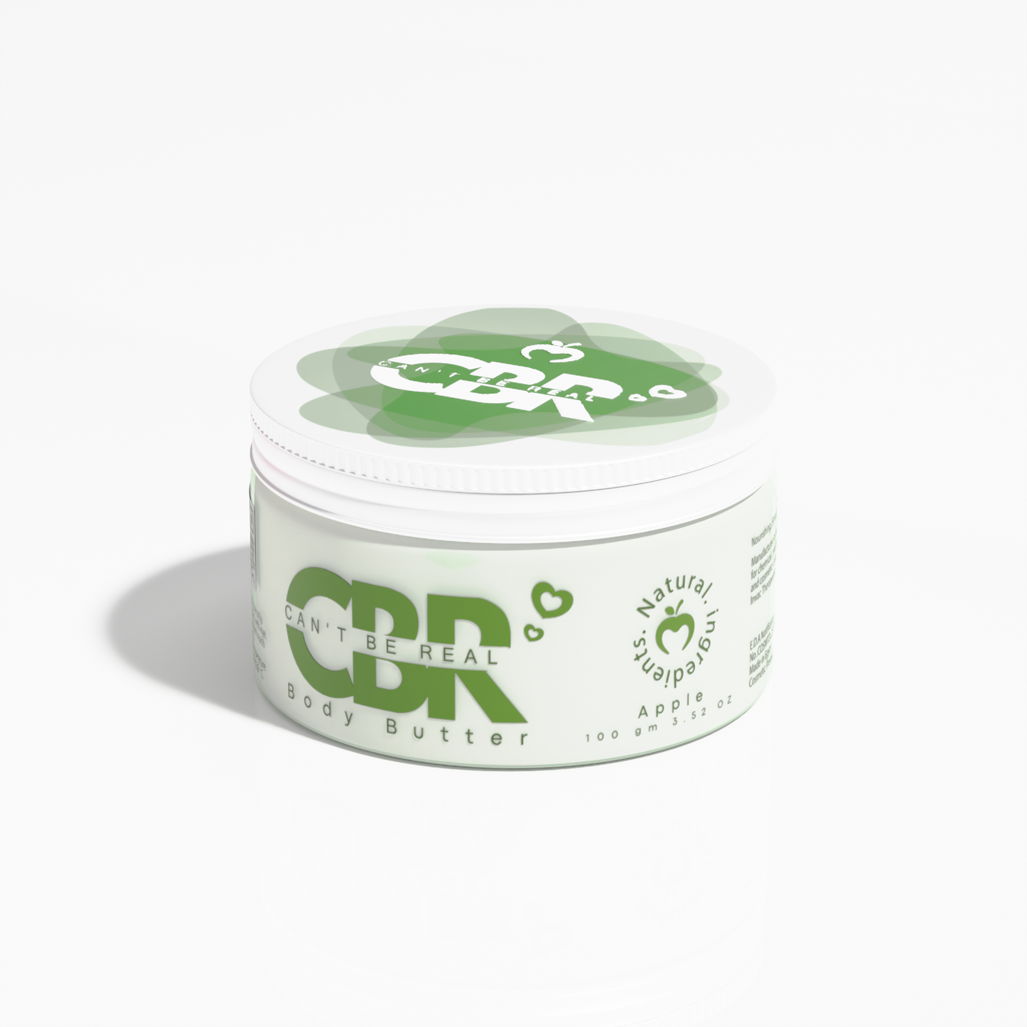 Apple Edible Body Butter brand styling by CAN'T BE REAL