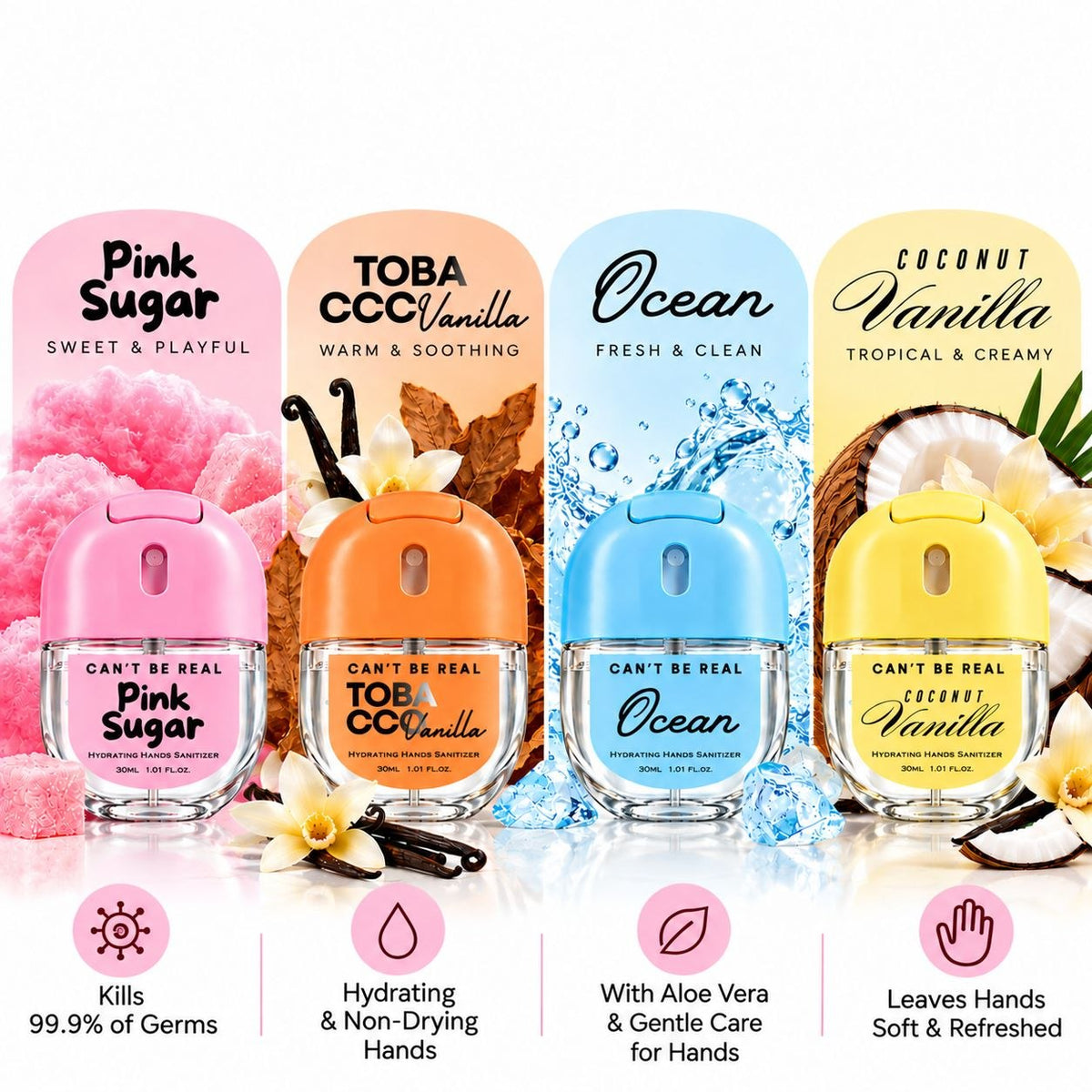 Pink Sugar Hand Sanitizer Spray lifestyle by CAN'T BE REAL