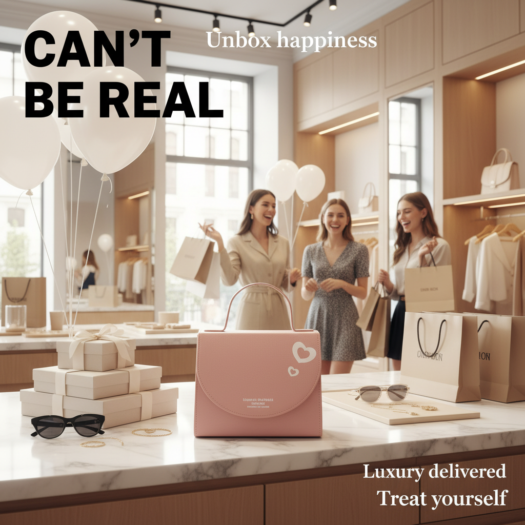 CAN'T BE REAL signature tote bag boutique lifestyle