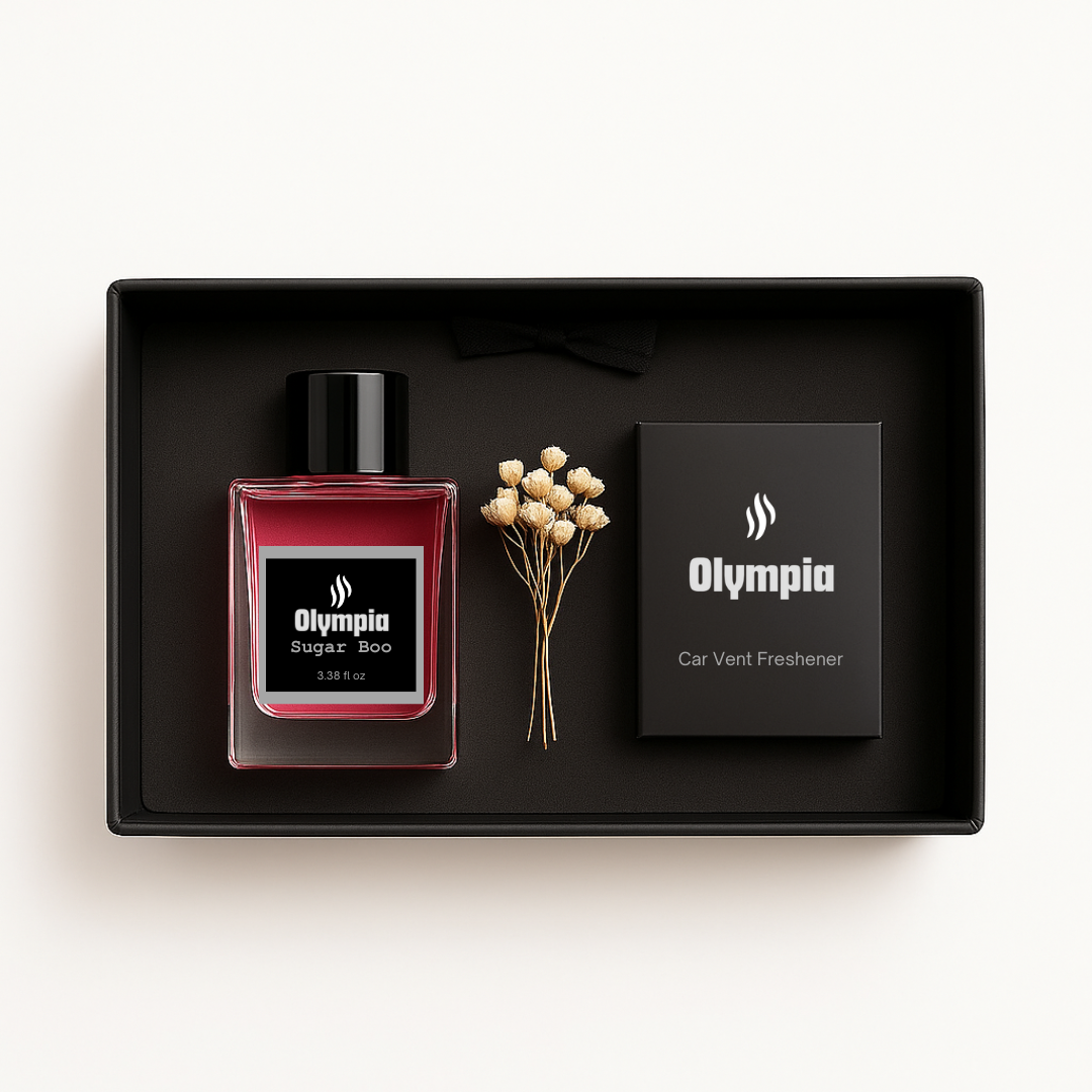 Eve Gift Set, Sugar Boo scented Reed Diffuser & Car Air Freshener