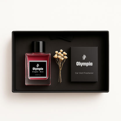 Eve Gift Set, Sugar Boo scented Reed Diffuser & Car Air Freshener