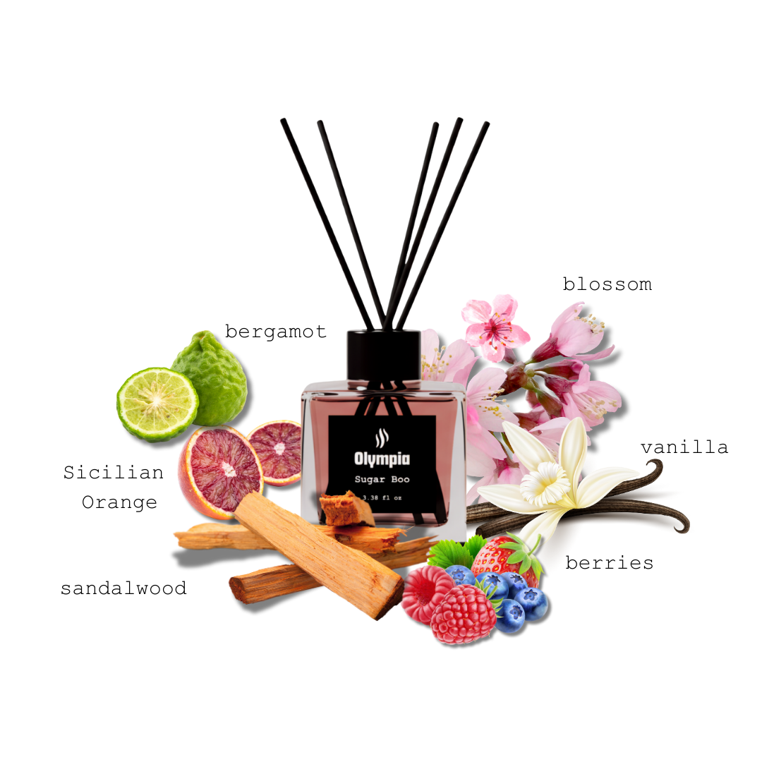 Eve Gift Set, Sugar Boo scented Reed Diffuser & Car Air Freshener