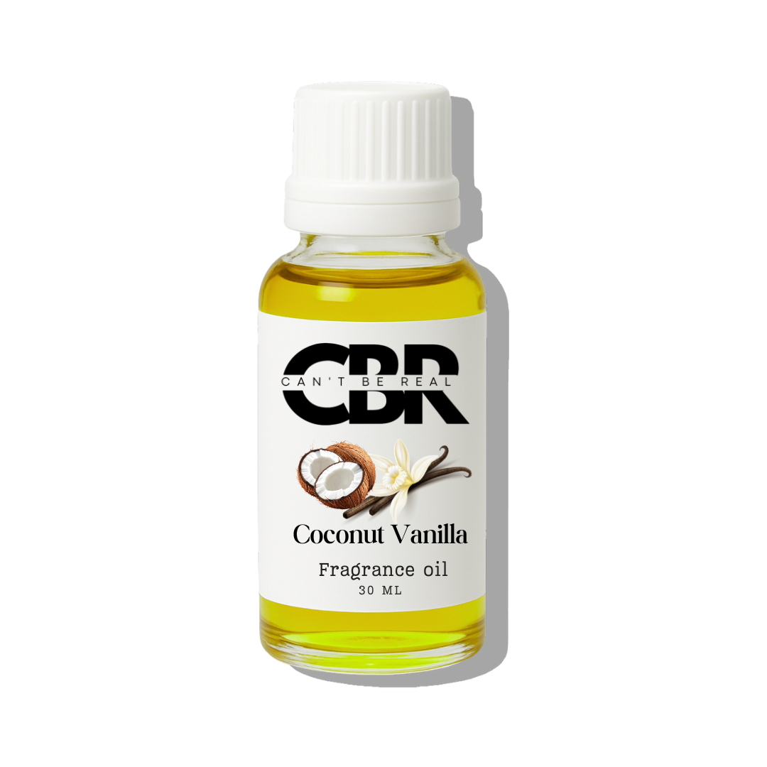 Coconut Vanilla Fragrance Oil packaging by CAN'T BE REAL