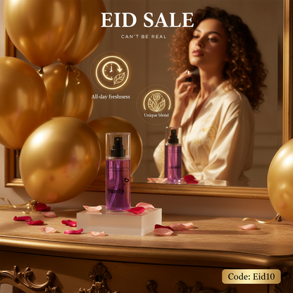 CAN'T BE REAL Yumly Fragrance Mist luxury Eid ad